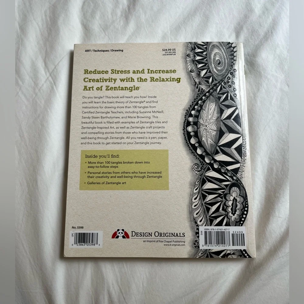 Joy of Zentangle Drawing Technique Book